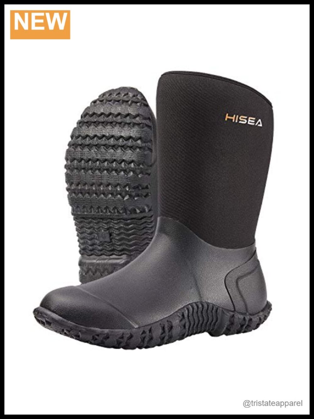 Women's Mid-Calf Neoprene Rain Boots Roll Down Rubber Shoes Waterproof